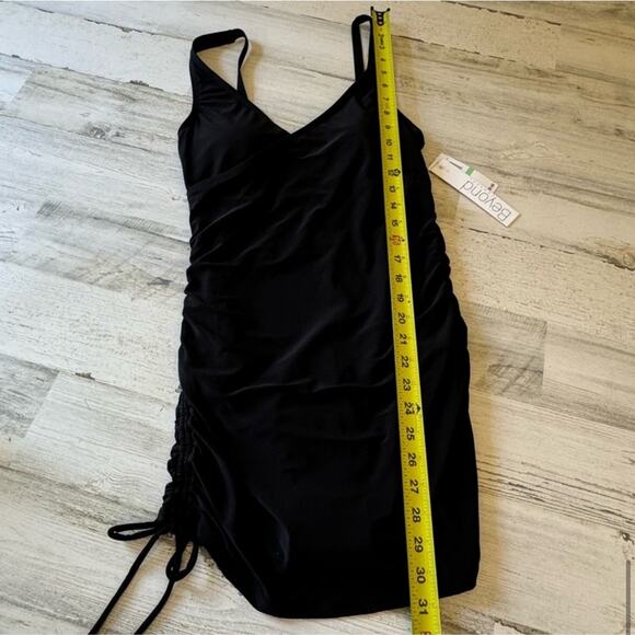 NWT BEYOND TUMMY CONTROL SOLID ESSENTIALS
DRAPED V NECK SWIM DRESS SWIMSUIT SZ 8 - Picture 15 of 16